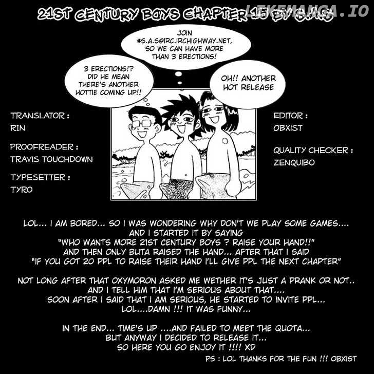 Read 21st Century Boys ENGLISH Manga Online