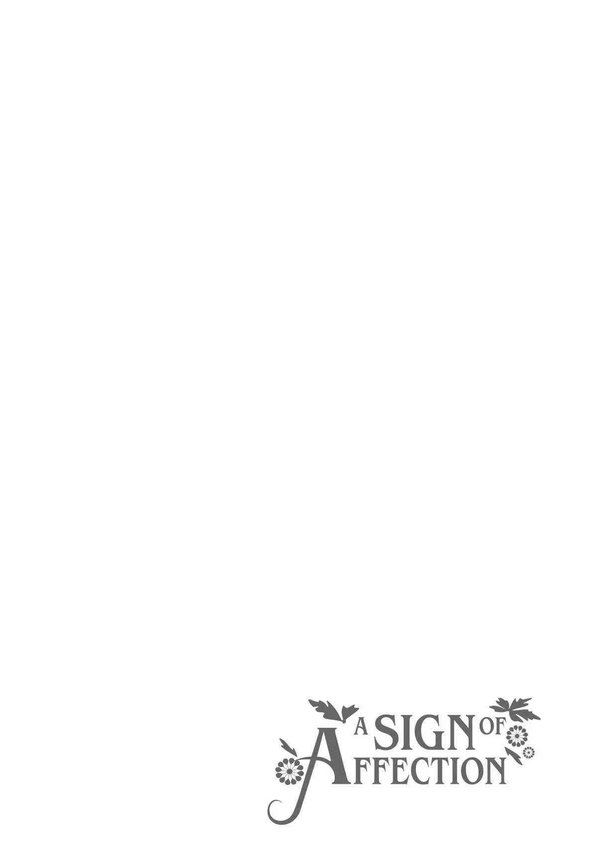 Read A Sign of Affection ENGLISH Manga Online