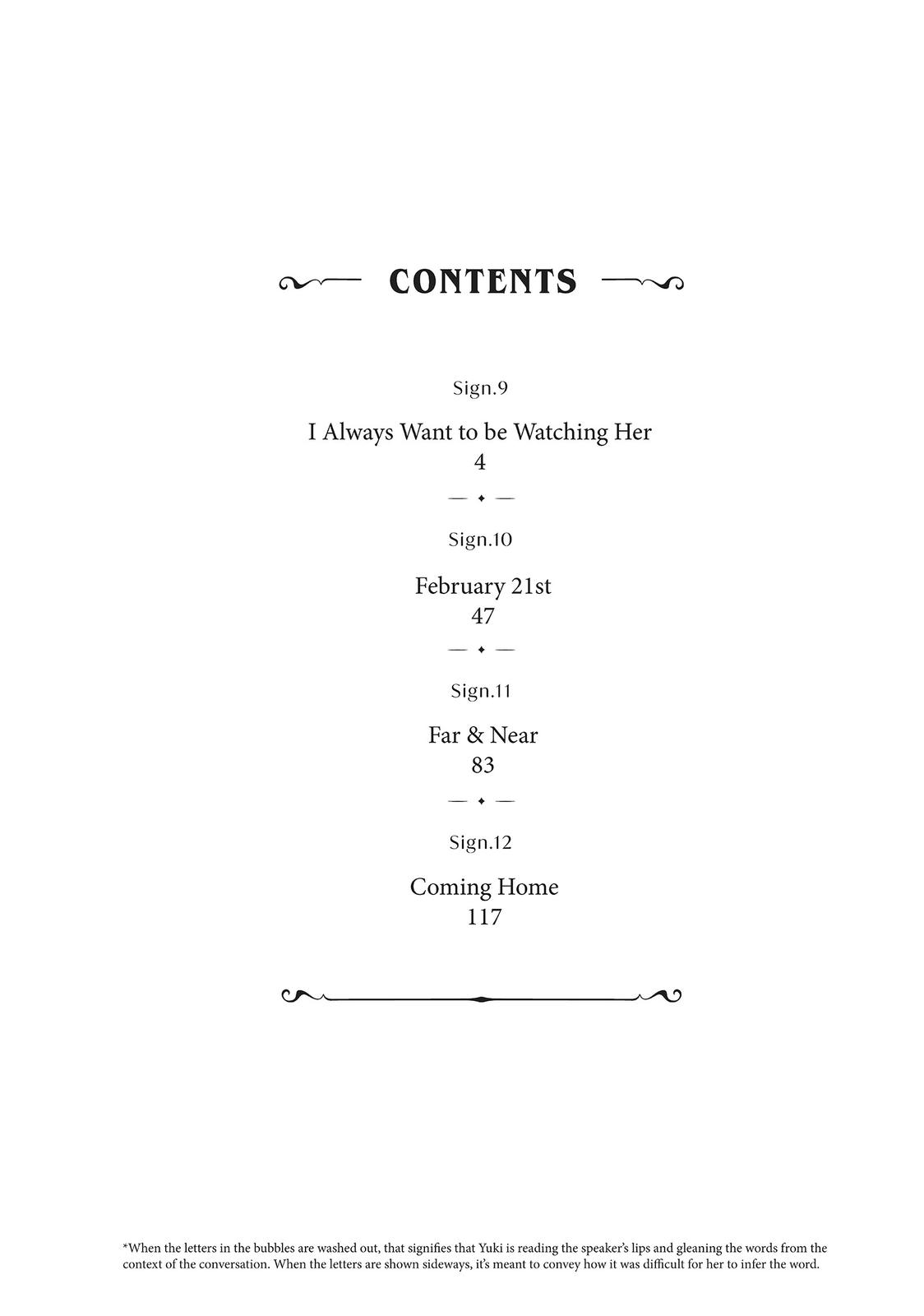 Read A Sign of Affection ENGLISH Manga Online