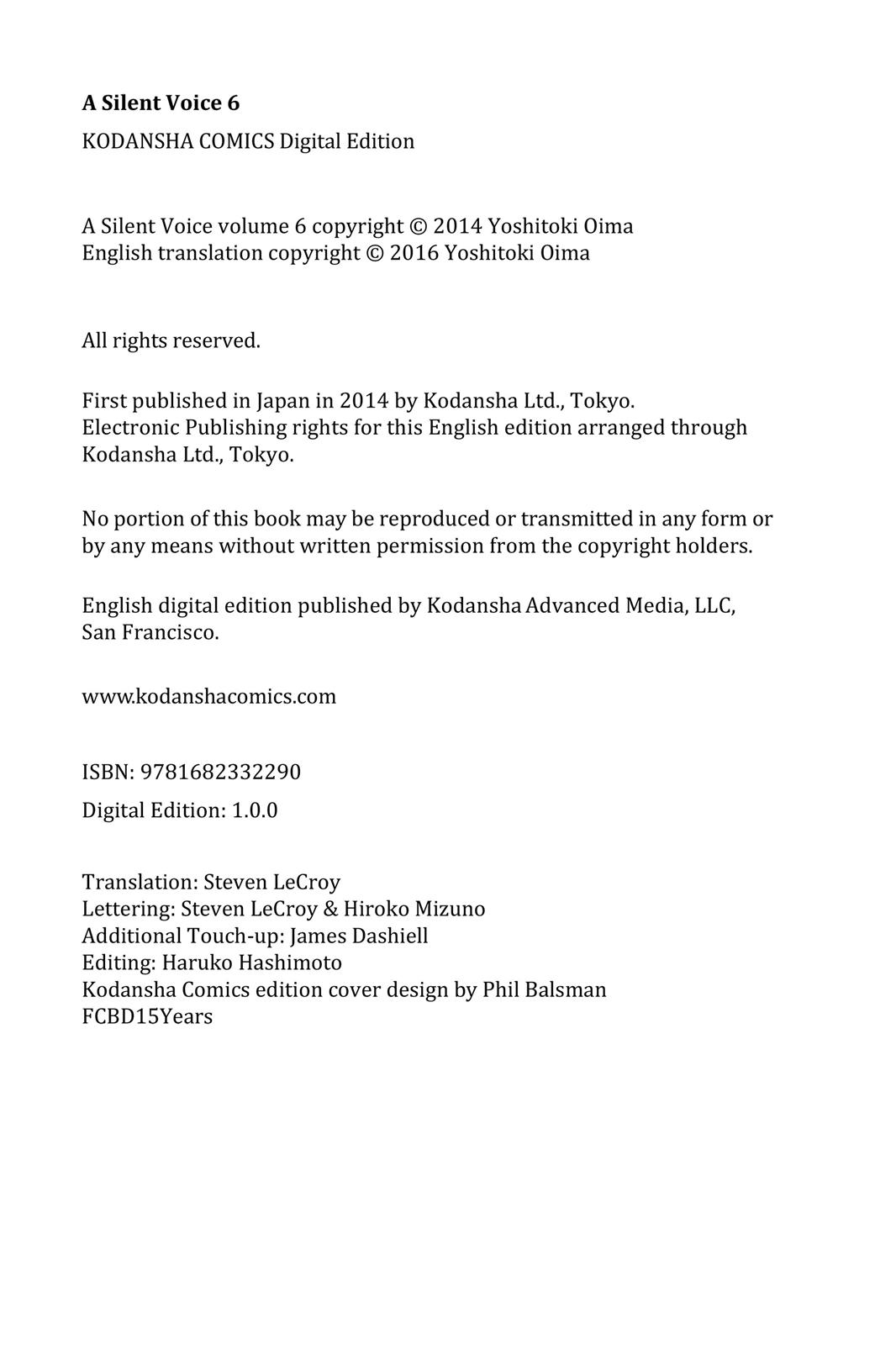 Read A Silent Voice ENGLISH Manga Online