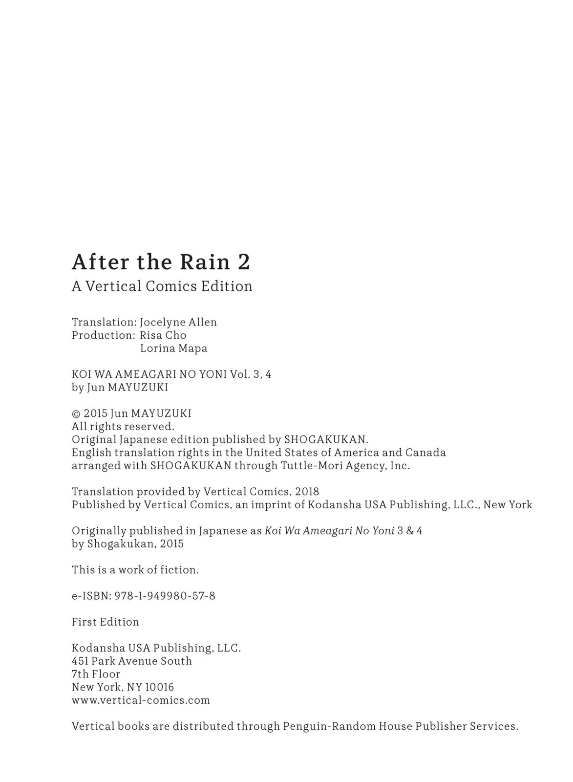 Read After the Rain ENGLISH Manga Online