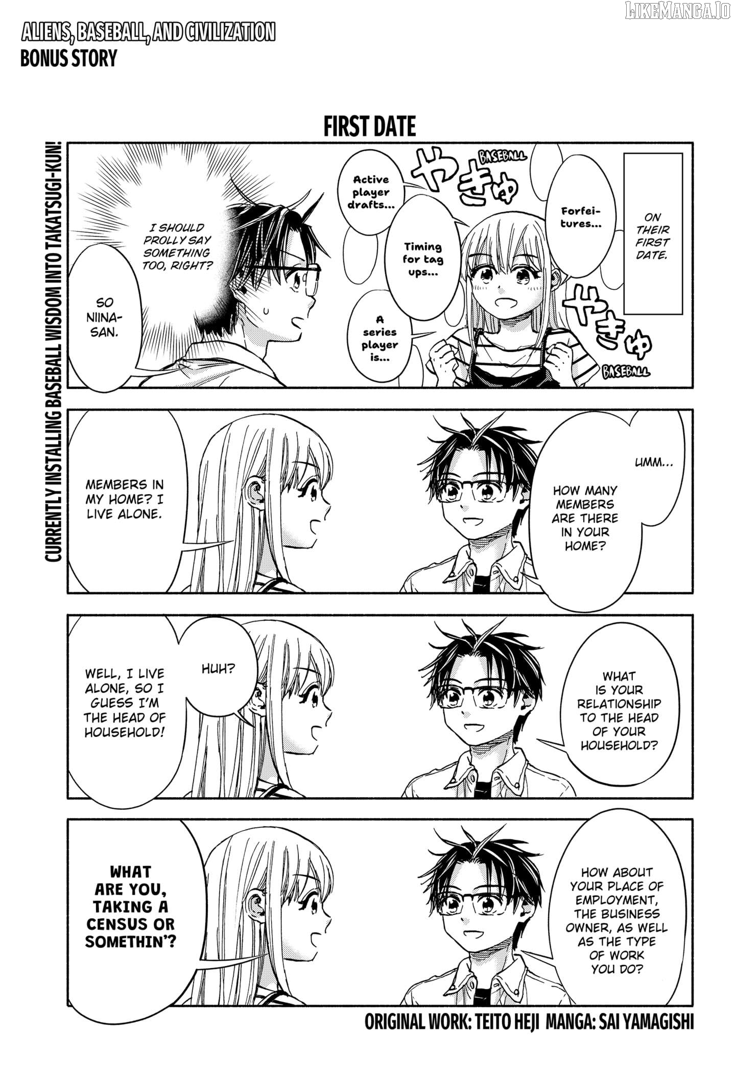 Read Aliens, Baseball, and Civilization ENGLISH Manga Online