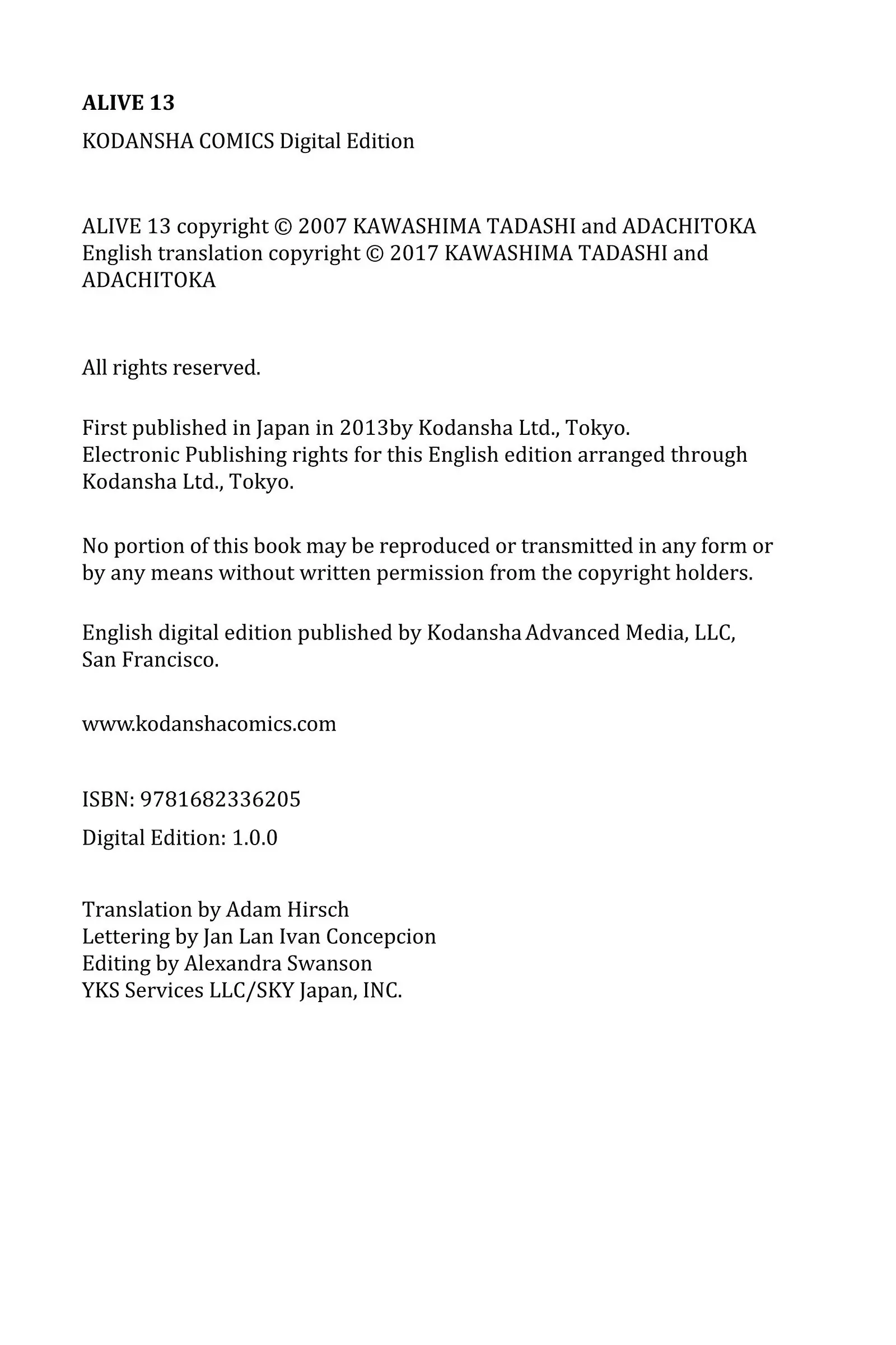 Read Alive_ The Final Evolution ENGLISH Manga Online