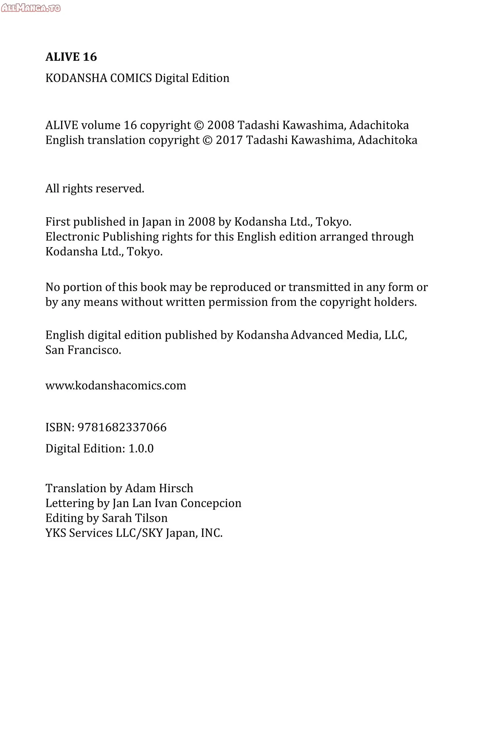 Read Alive_ The Final Evolution ENGLISH Manga Online