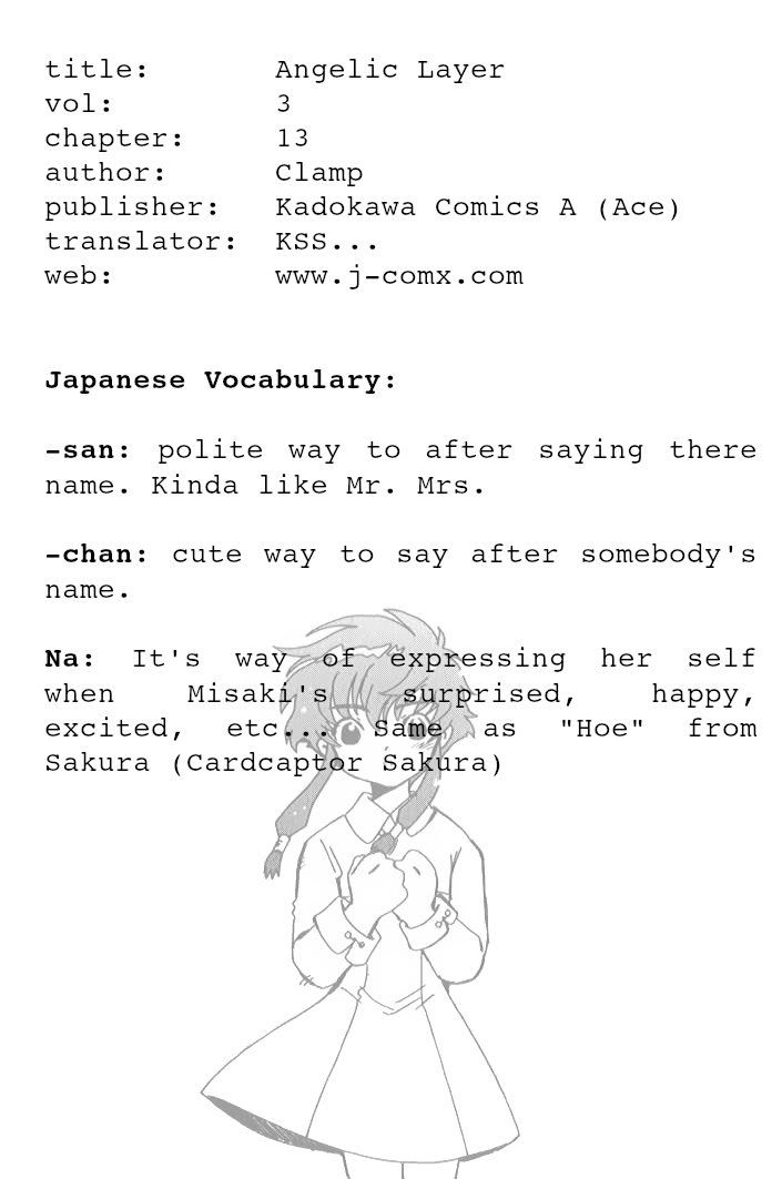 Read Angelic Layer ENGLISH Manga Online