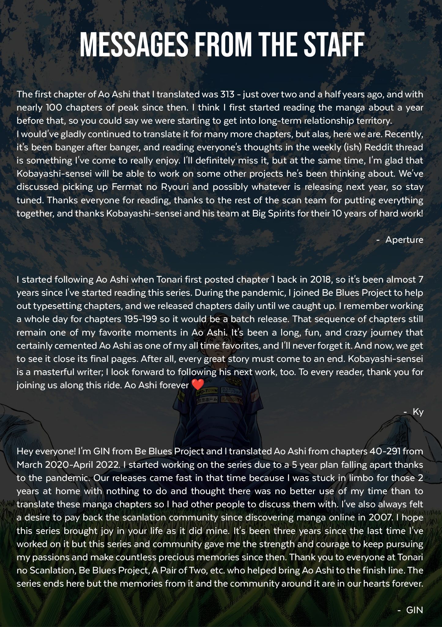 Read Ao Ashi ENGLISH Manga Online