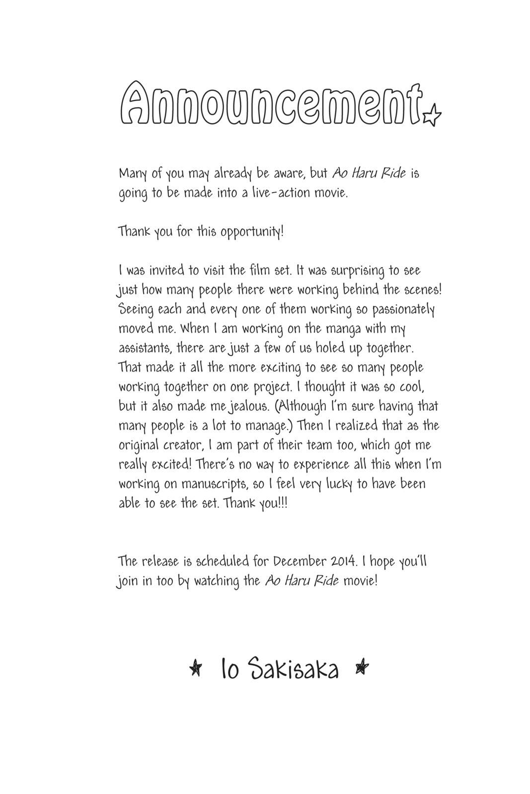 Read Ao Haru Ride ENGLISH Manga Online