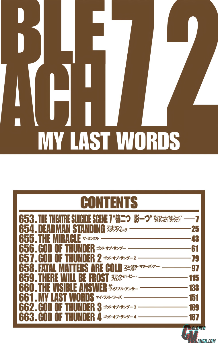 Read Bleach (Colored) ENGLISH Manga Online