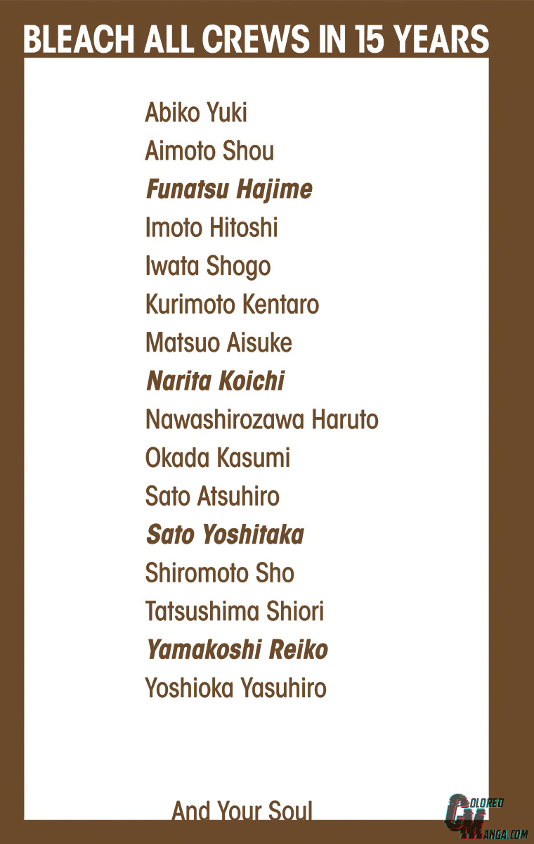 Read Bleach (Colored) ENGLISH Manga Online