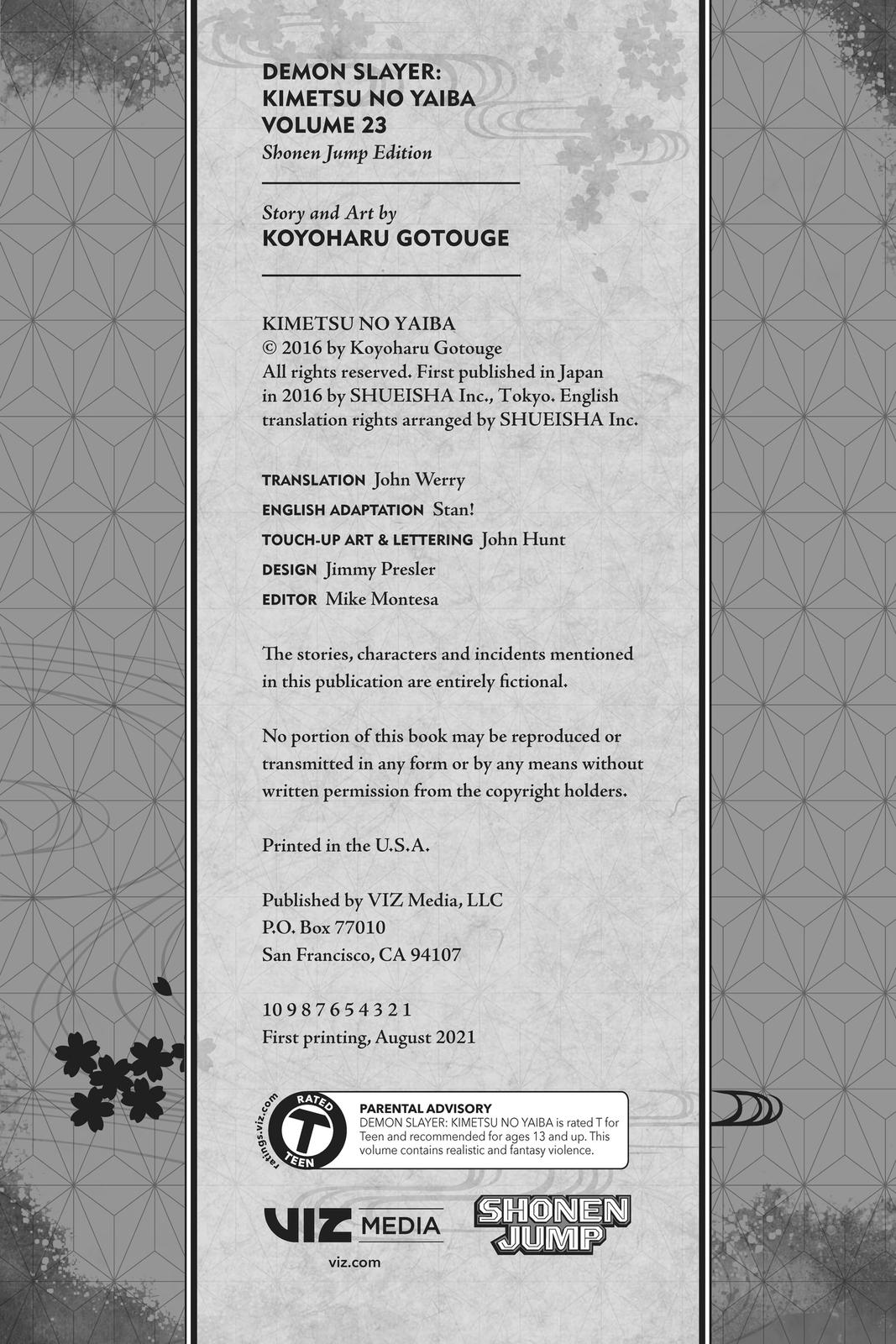 Read Demon Slayer Kimetsu no Yaiba ENGLISH Manga Online