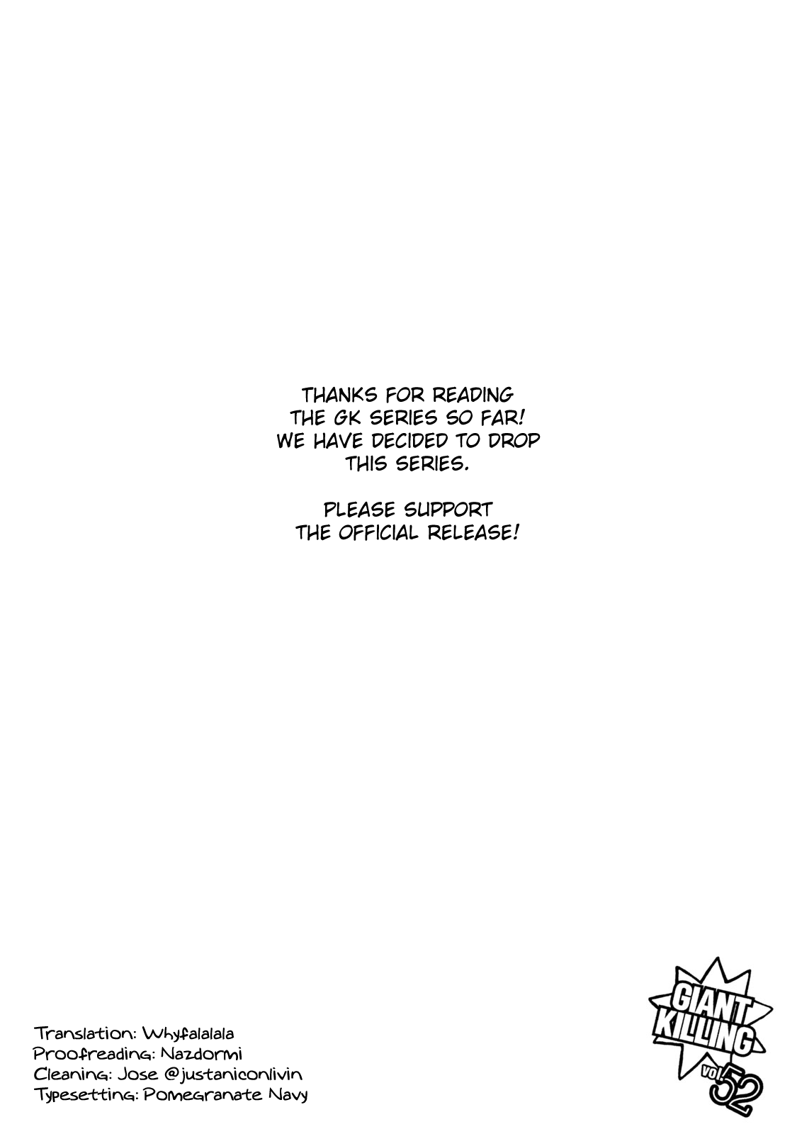 Read Giant Killing ENGLISH Manga Online