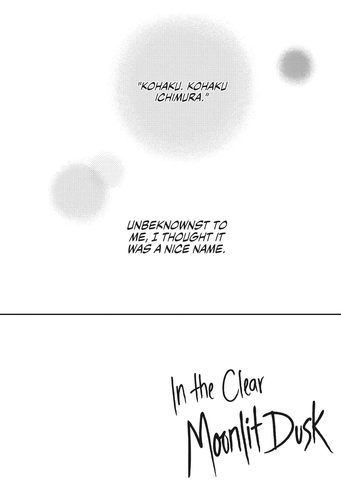 Read In the Clear Moonlit Dusk ENGLISH Manga Online