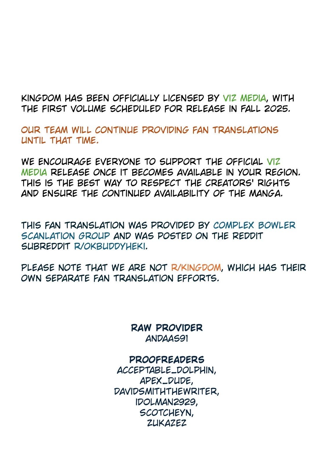 Read Kingdom ENGLISH Manga Online