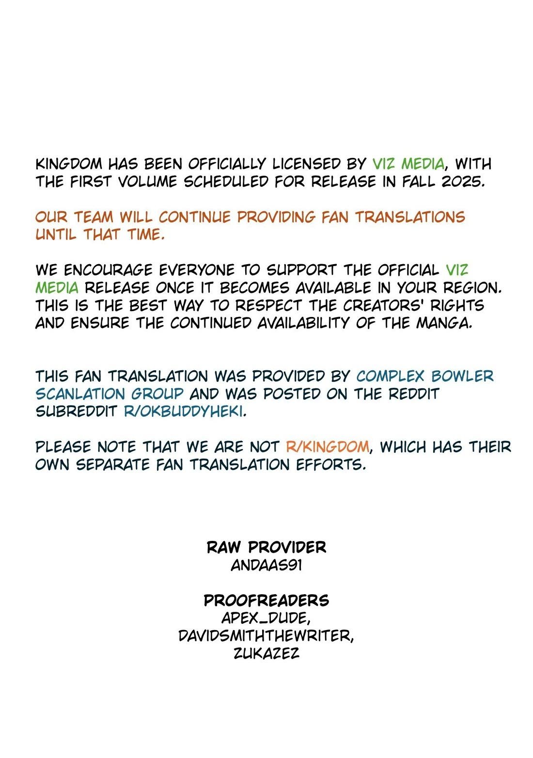 Read Kingdom ENGLISH Manga Online