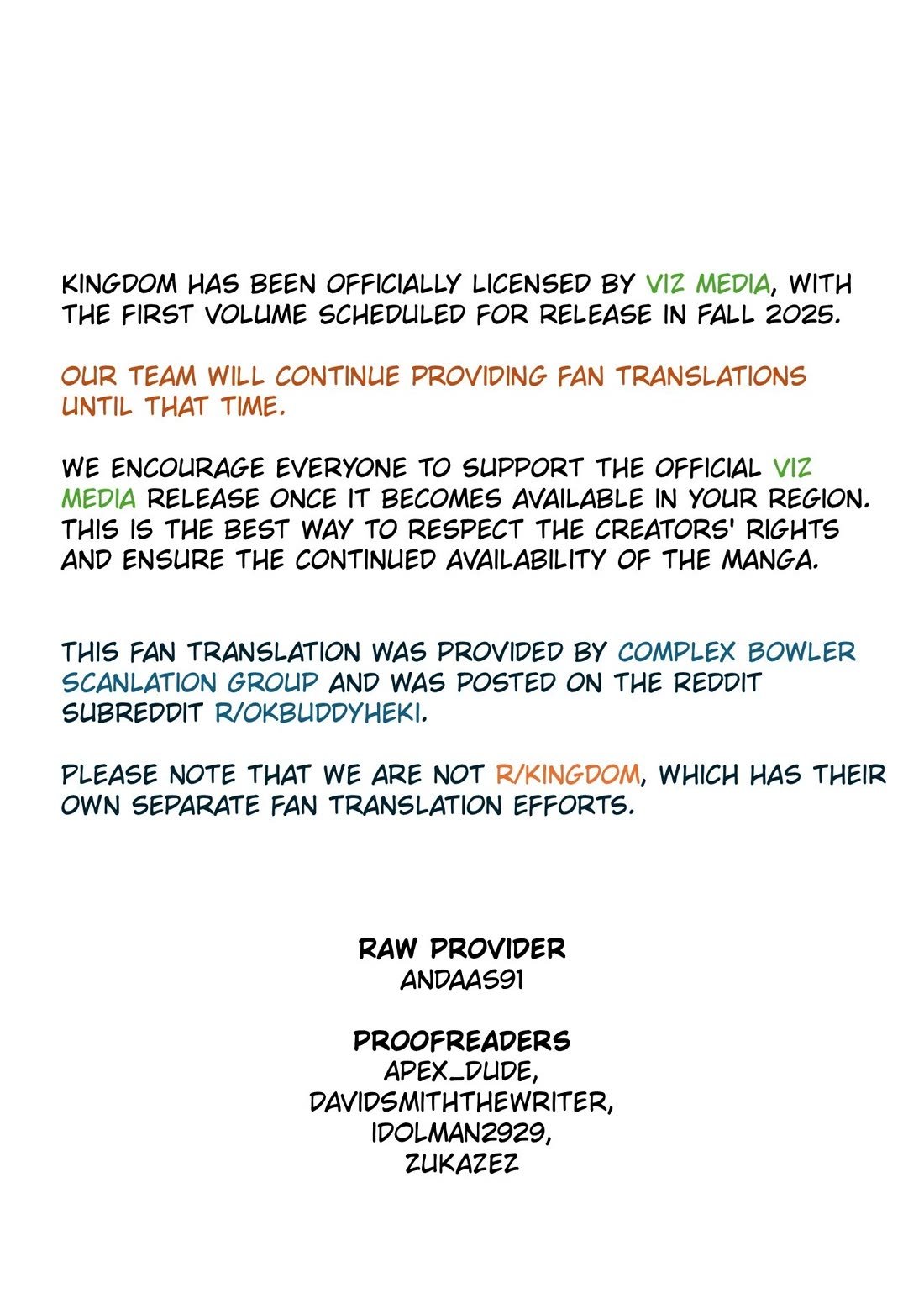 Read Kingdom ENGLISH Manga Online