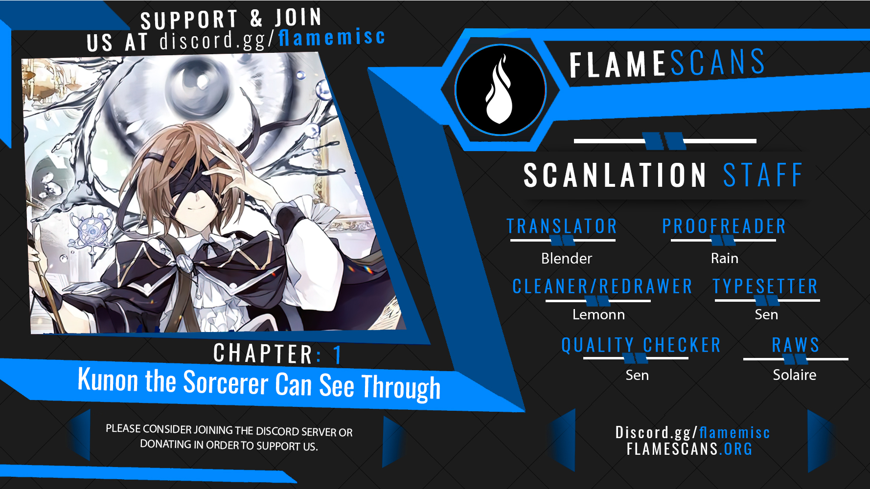 Read Kunon the Sorcerer Can See ENGLISH Manga Online