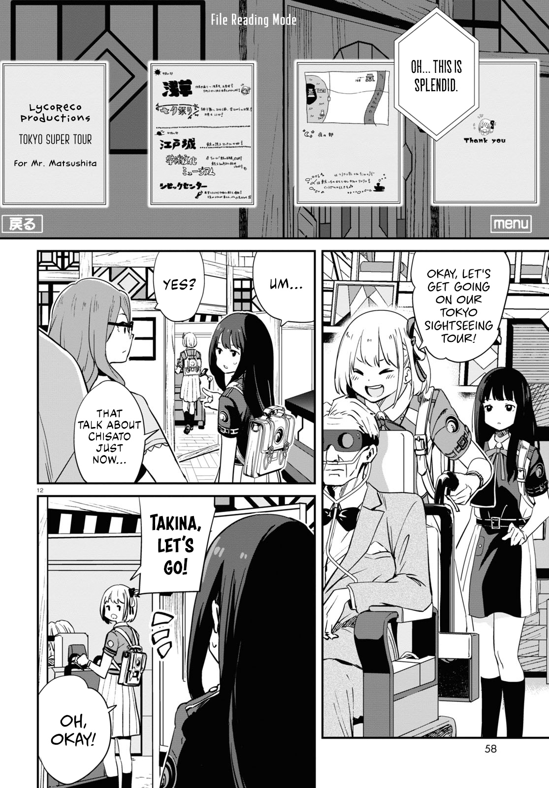 Read Lycoris Recoil ENGLISH Manga Online