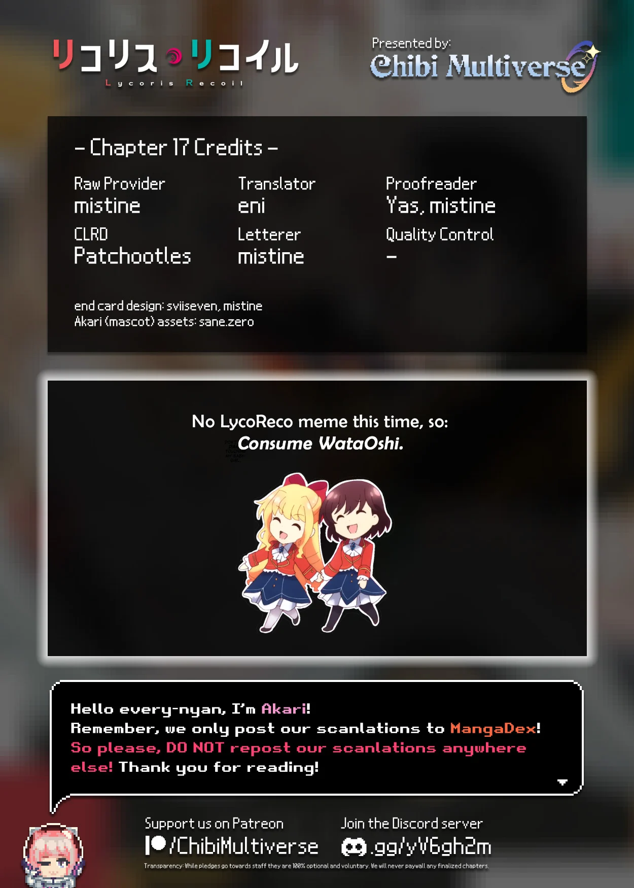 Read Lycoris Recoil ENGLISH Manga Online