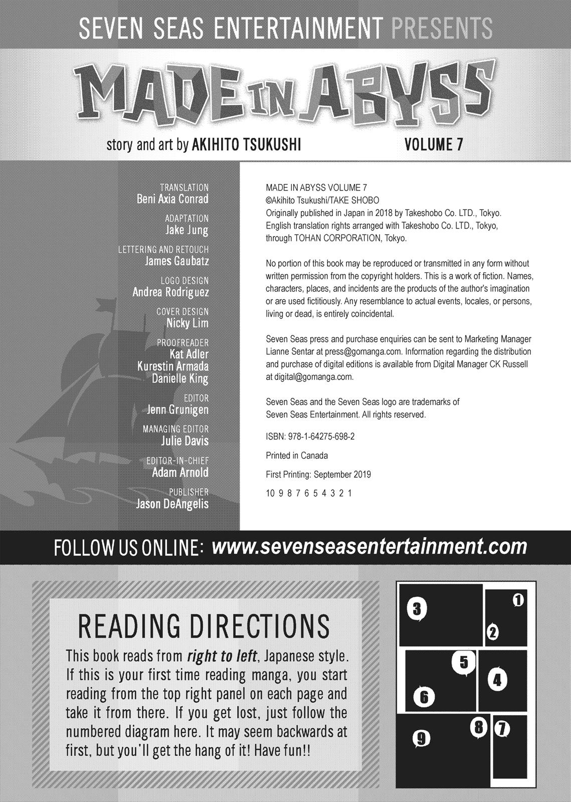 Read Made in Abyss ENGLISH Manga Online