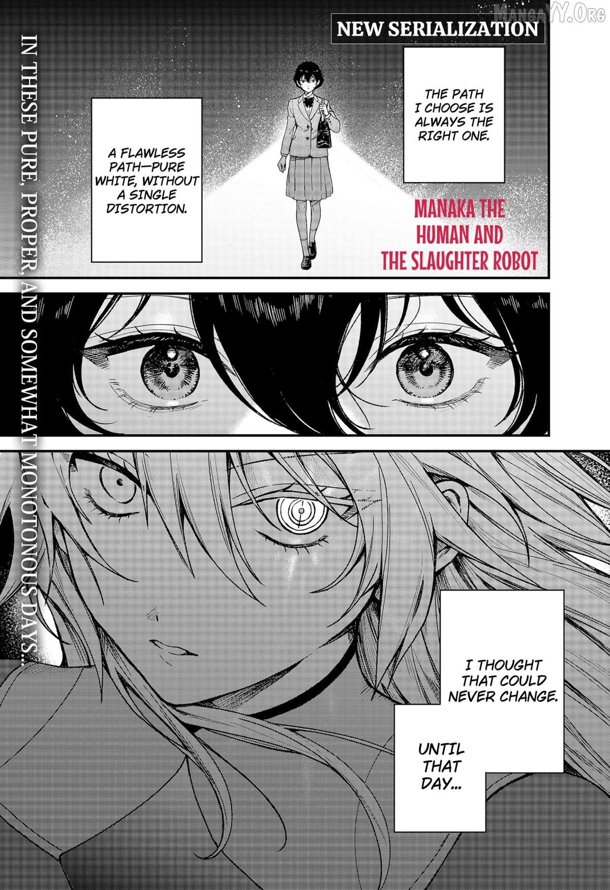 Read Manaka the Human and the Slaughter Robot ENGLISH Manga Online
