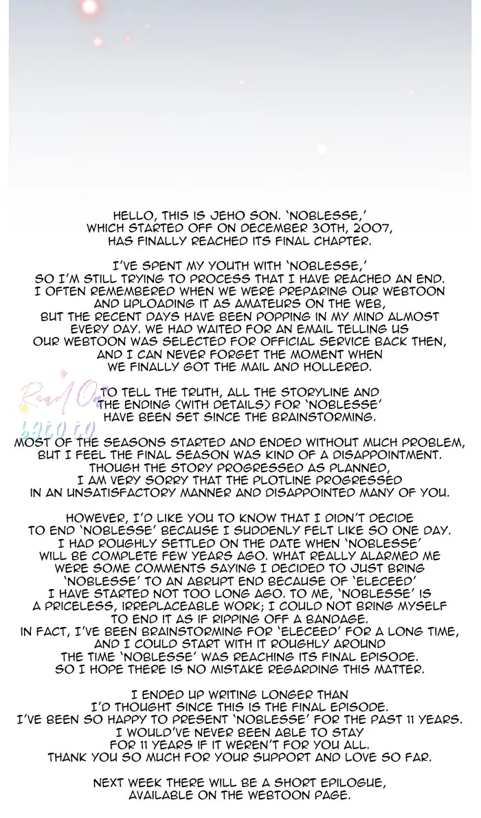 Read Noblesse ENGLISH Manga Online