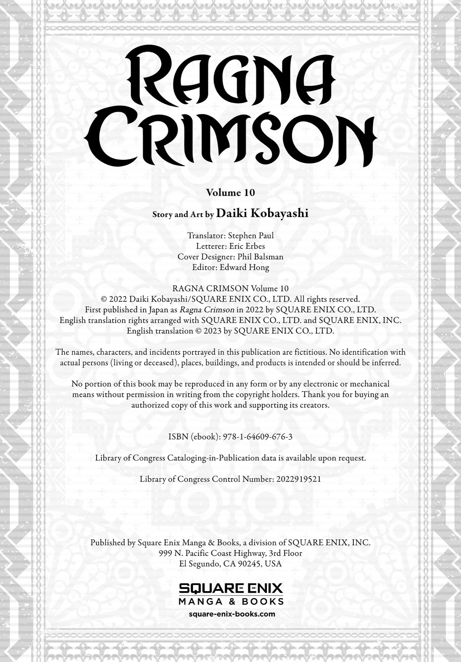 Read Ragna Crimson ENGLISH Manga Online