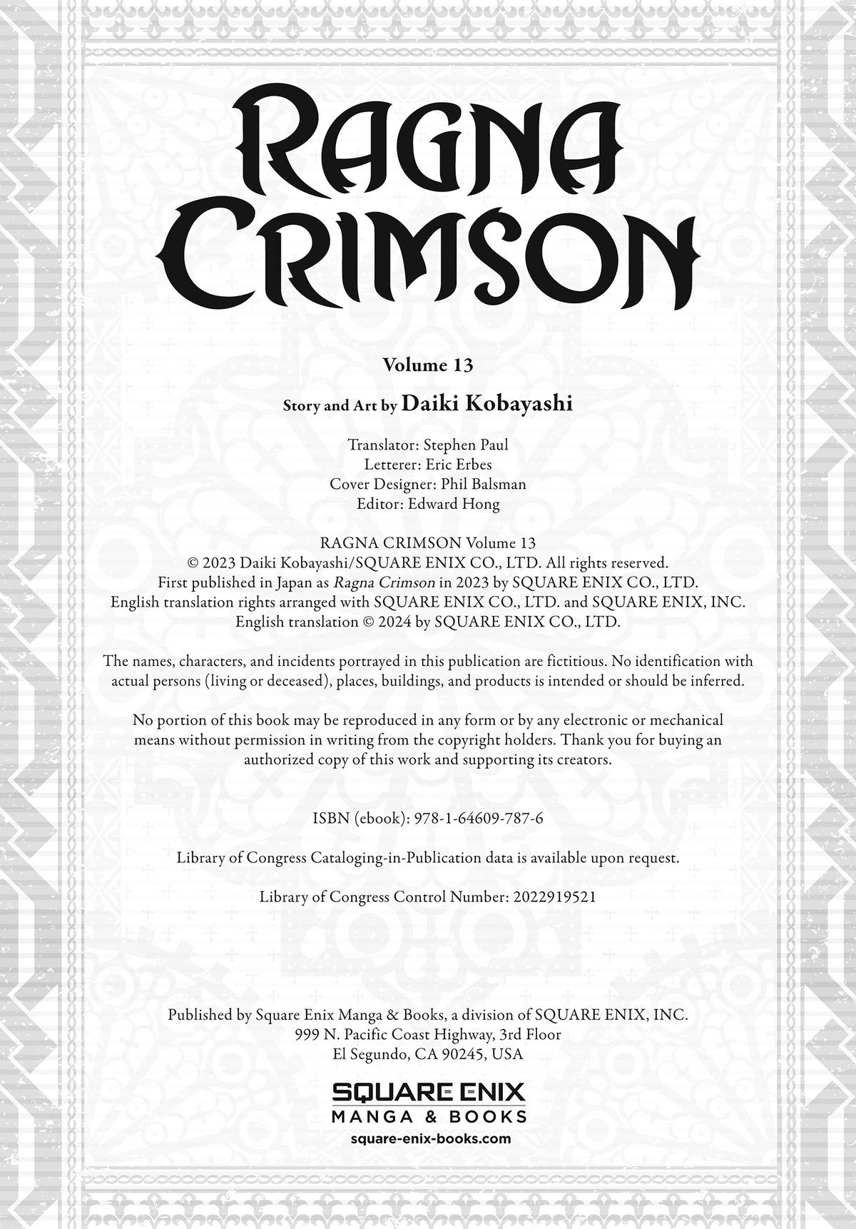 Read Ragna Crimson ENGLISH Manga Online