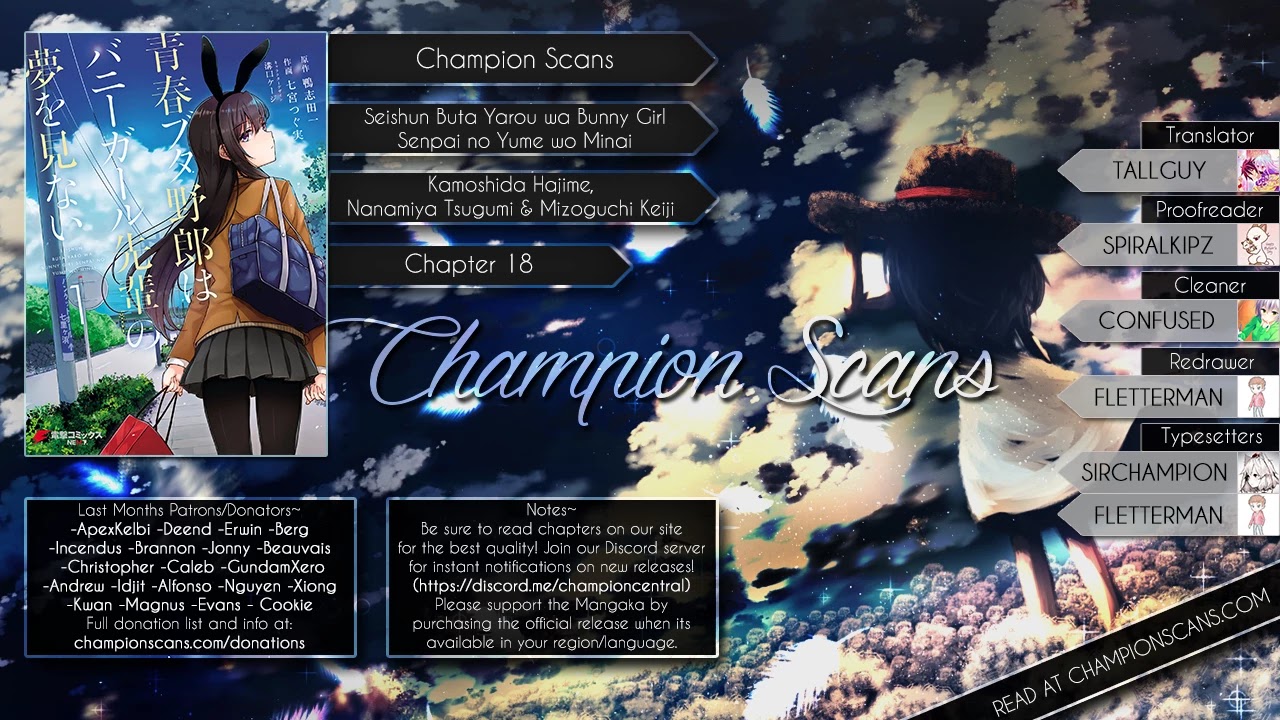 Read Rascal Does Not Dream of Bunny Girl Senpai ENGLISH Manga Online