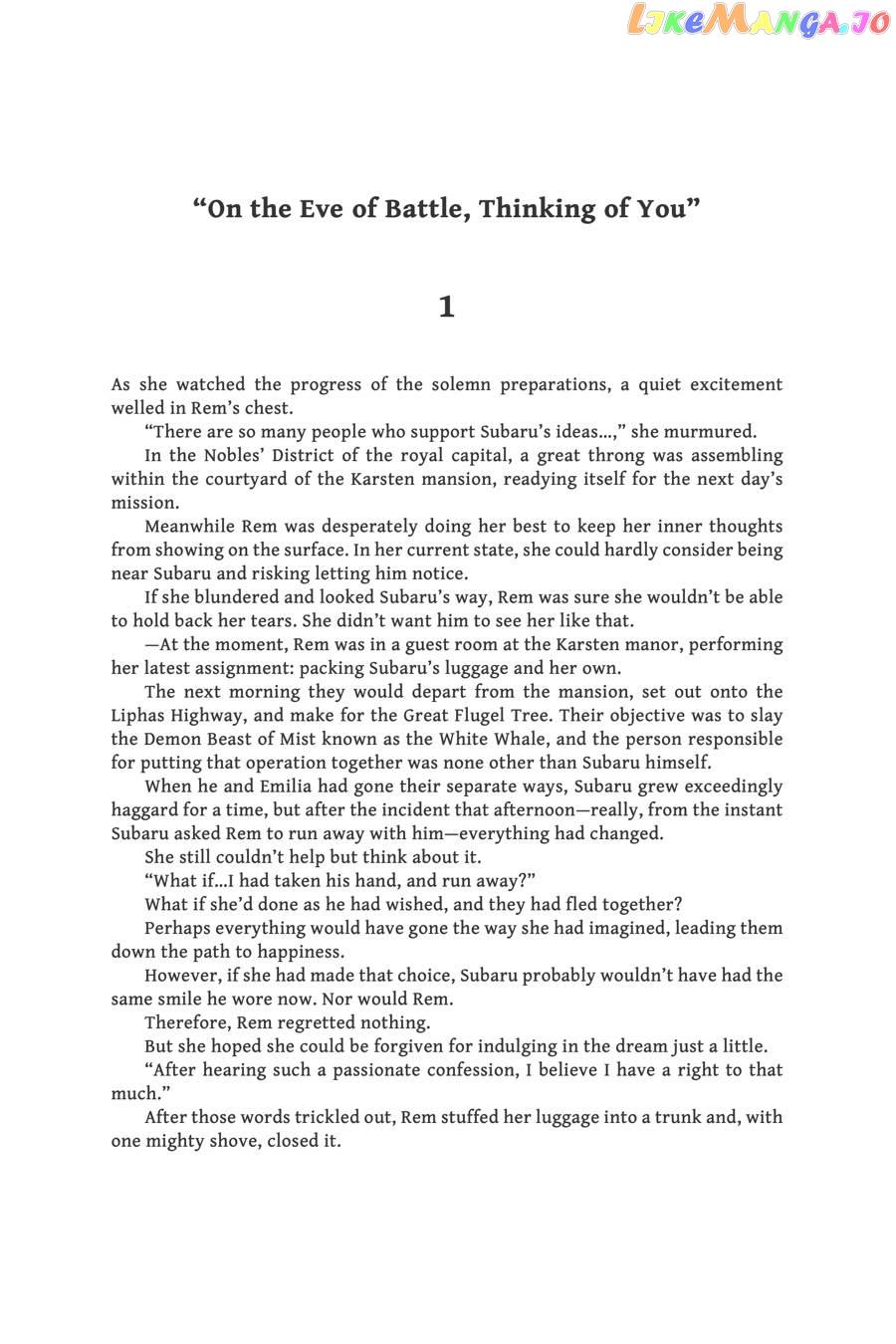 Read Re_Zero kara Hajimeru Isekai Seikatsu - Daisanshou - Truth of Zero ENGLISH Manga Online