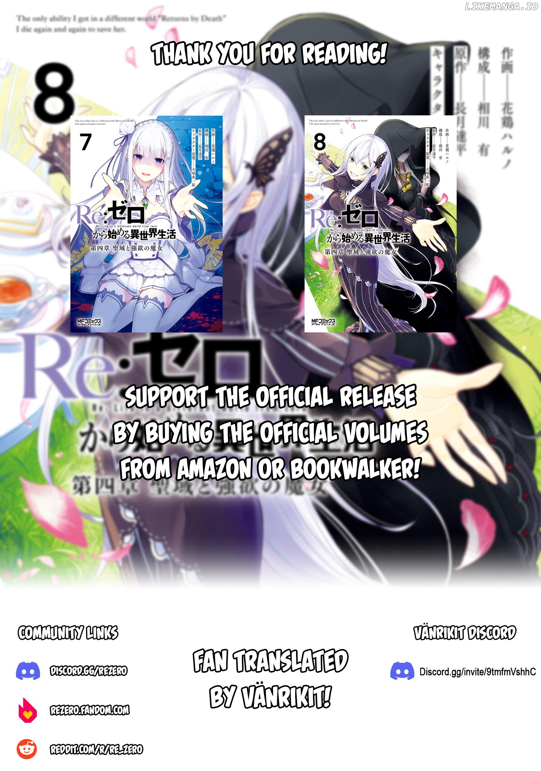 Read Re_zero Kara Hajimeru Isekai Seikatsu Dai 4-Shou - Seiiki To Gouyoku No Majo ENGLISH Manga Online