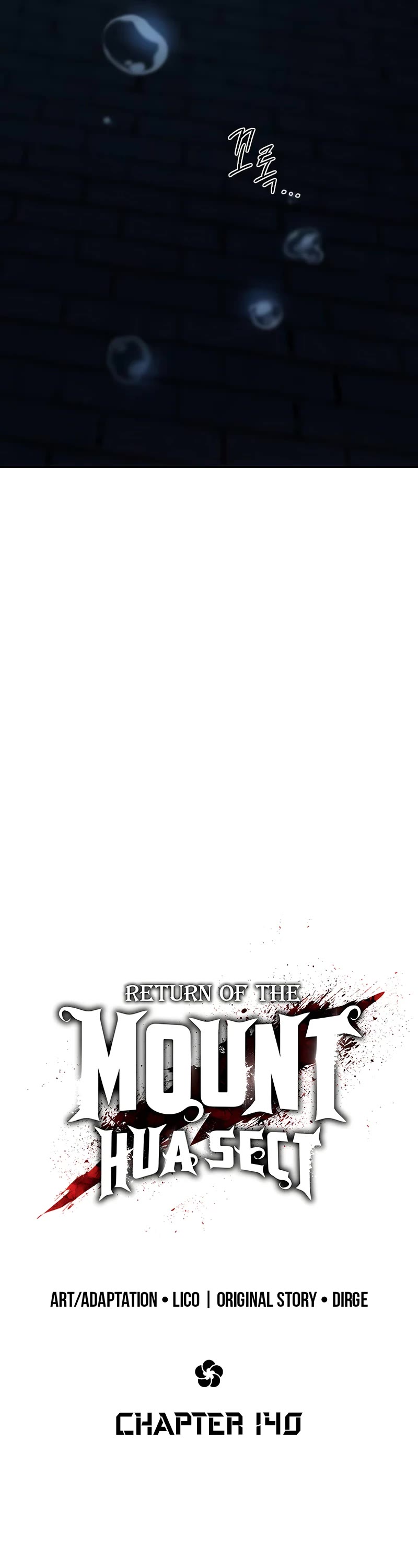 Read Return of the Mount Hua Sect ENGLISH Manga Online