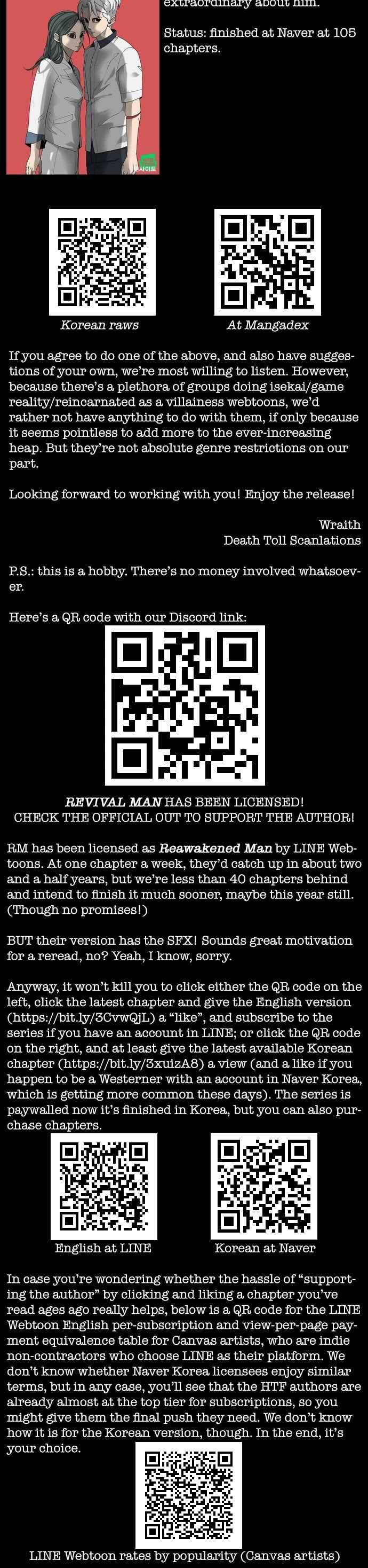 Read Revival Man ENGLISH Manga Online