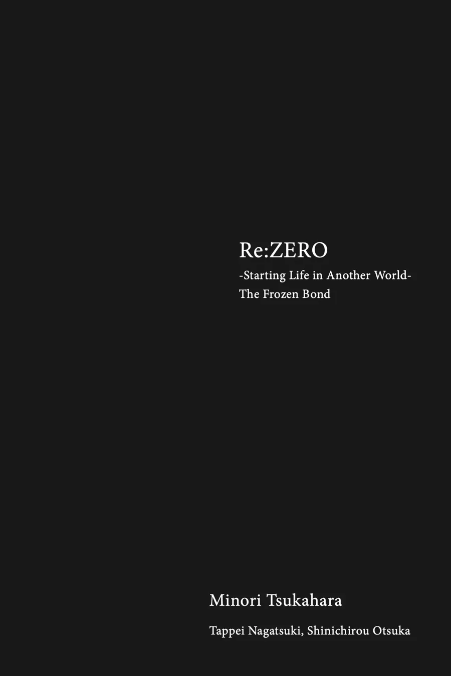 Read Rezero - Frozen Bond ENGLISH Manga Online