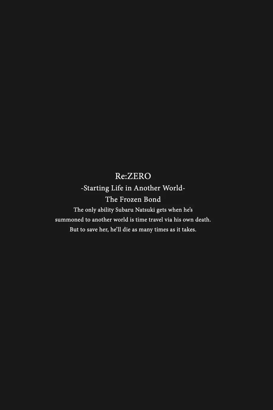 Read Rezero - Frozen Bond ENGLISH Manga Online