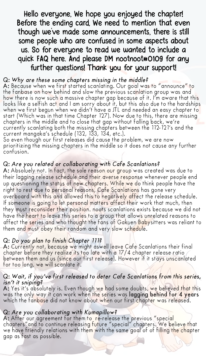 Read School Babysitters ENGLISH Manga Online