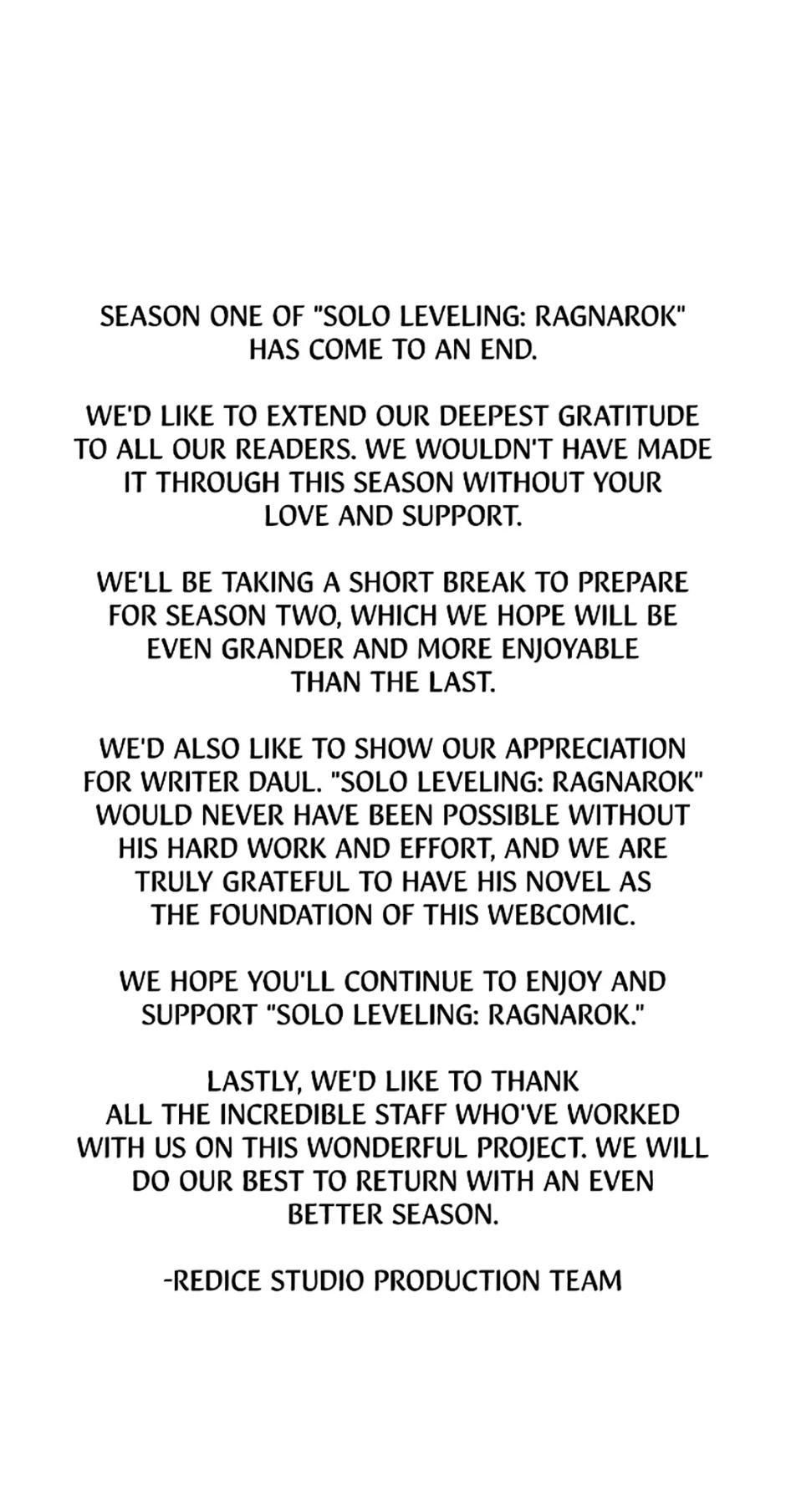 Read Solo Leveling Ragnarok ENGLISH Manga Online