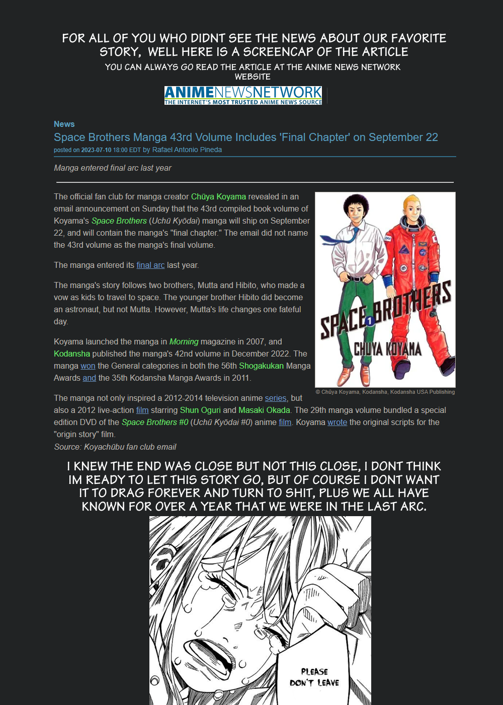 Read Space Brothers ENGLISH Manga Online