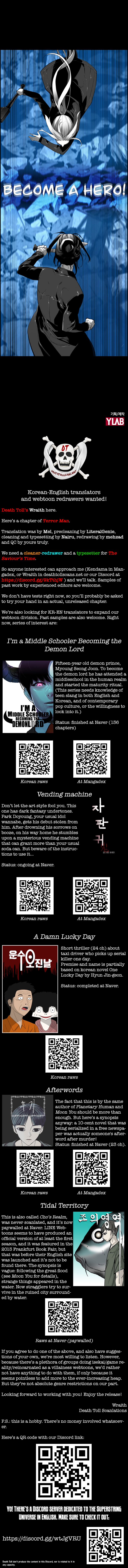 Read Terror Man ENGLISH Manga Online