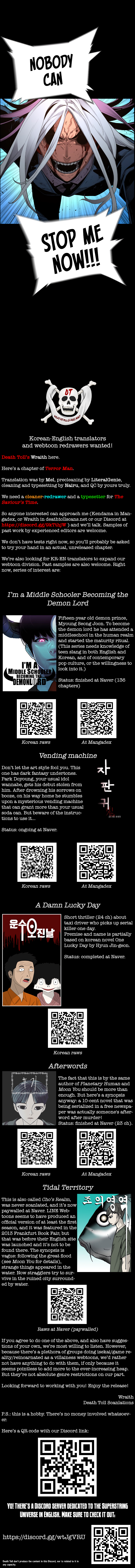 Read Terror Man ENGLISH Manga Online