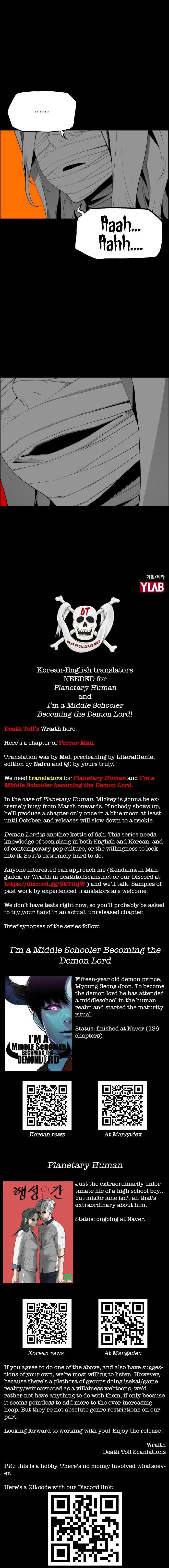 Read Terror Man ENGLISH Manga Online