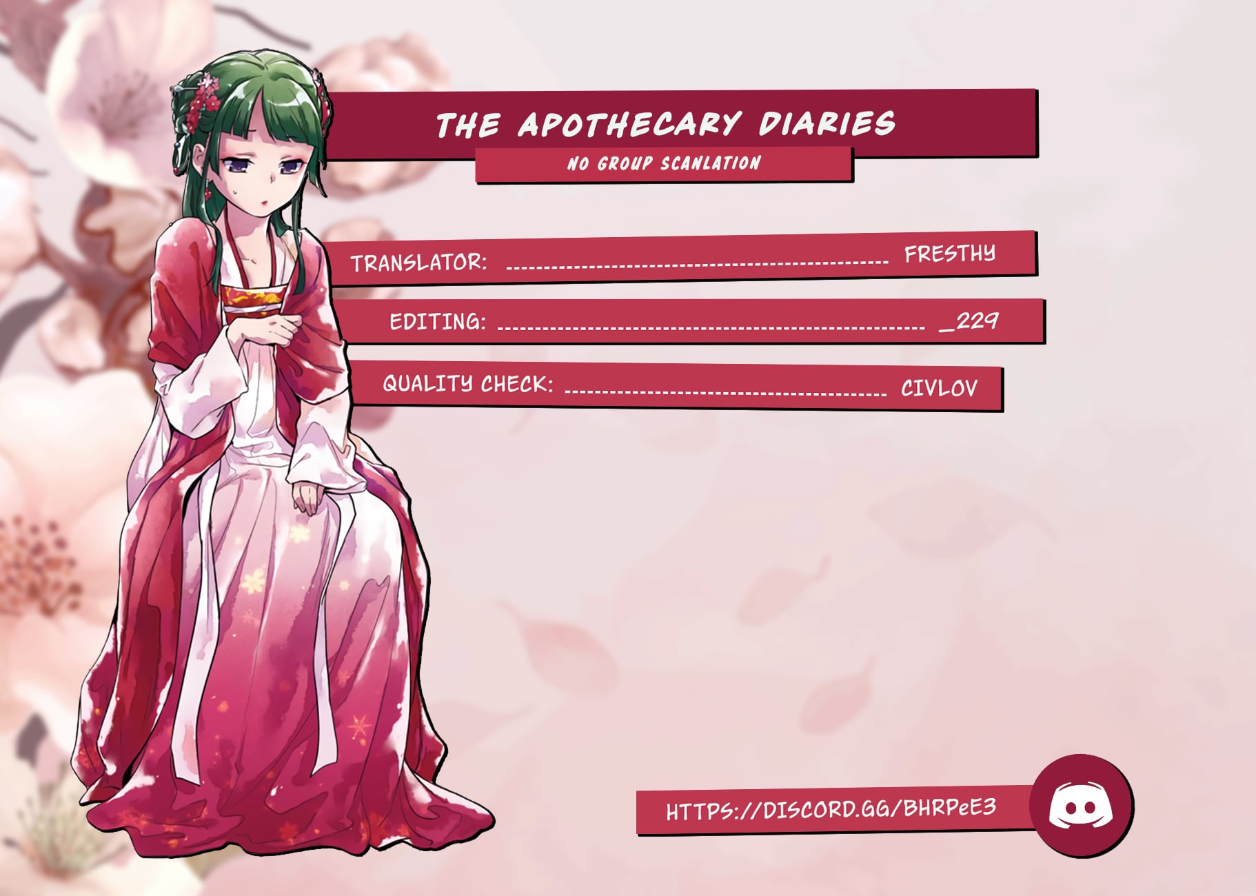 Read The Apothecary Diaries ENGLISH Manga Online