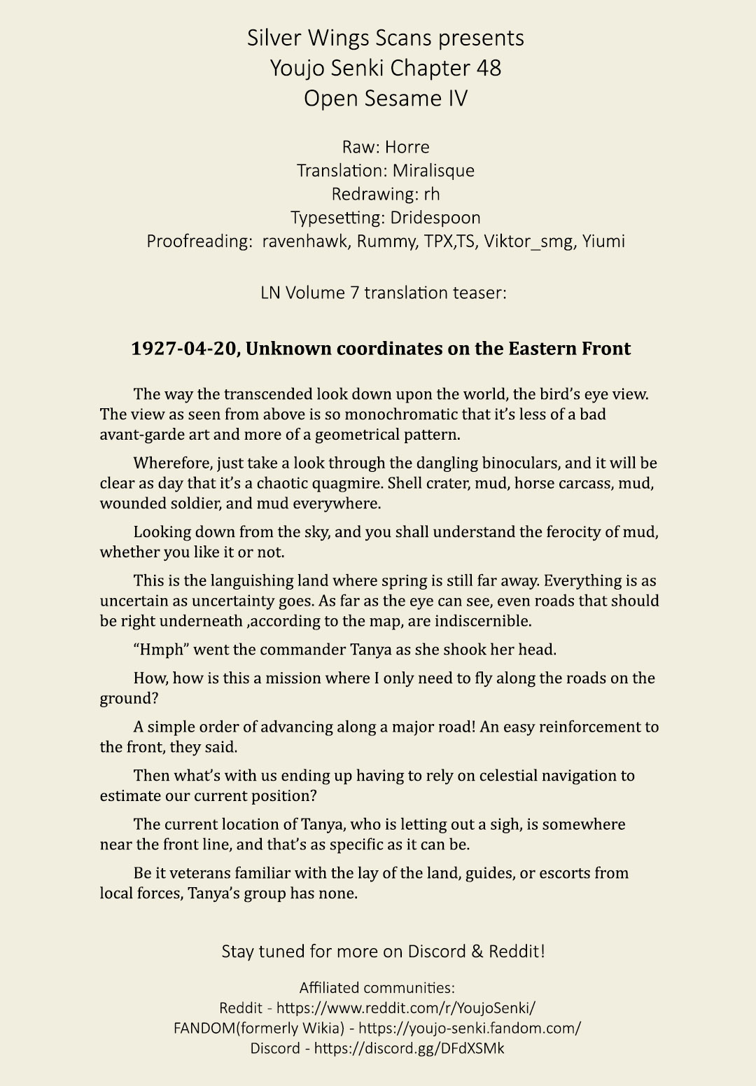 Read The Saga of Tanya the Evil ENGLISH Manga Online