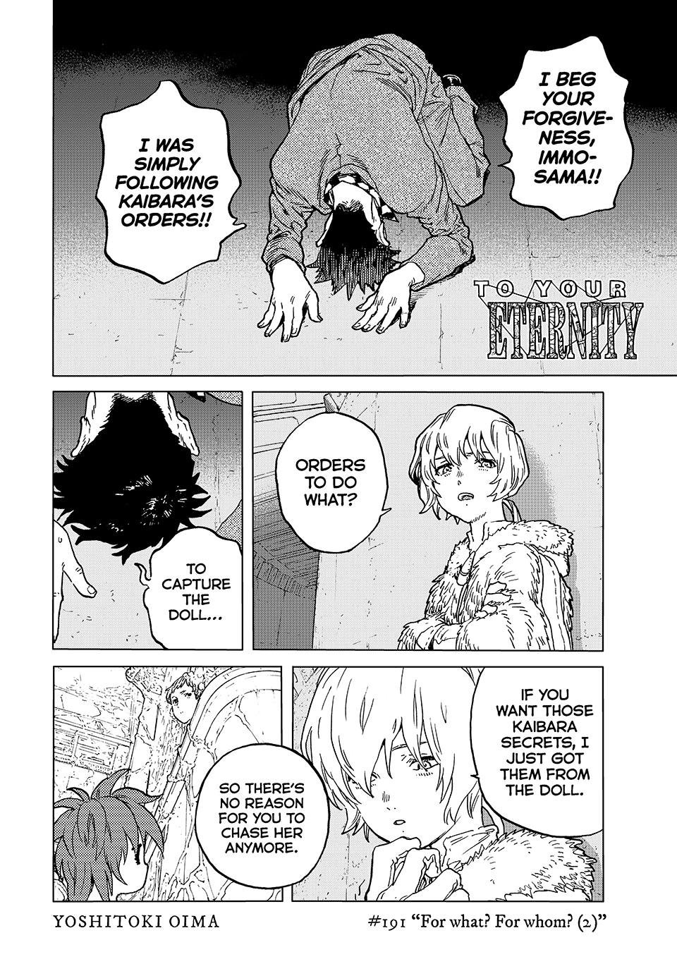 Read To Your Eternity ENGLISH Manga Online