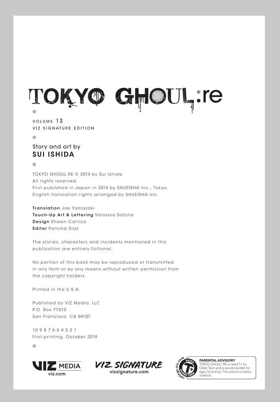 Read Tokyo Ghoul_re ENGLISH Manga Online