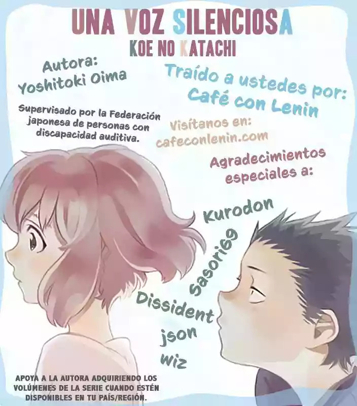 Read A Silent Voice Español Manga Online