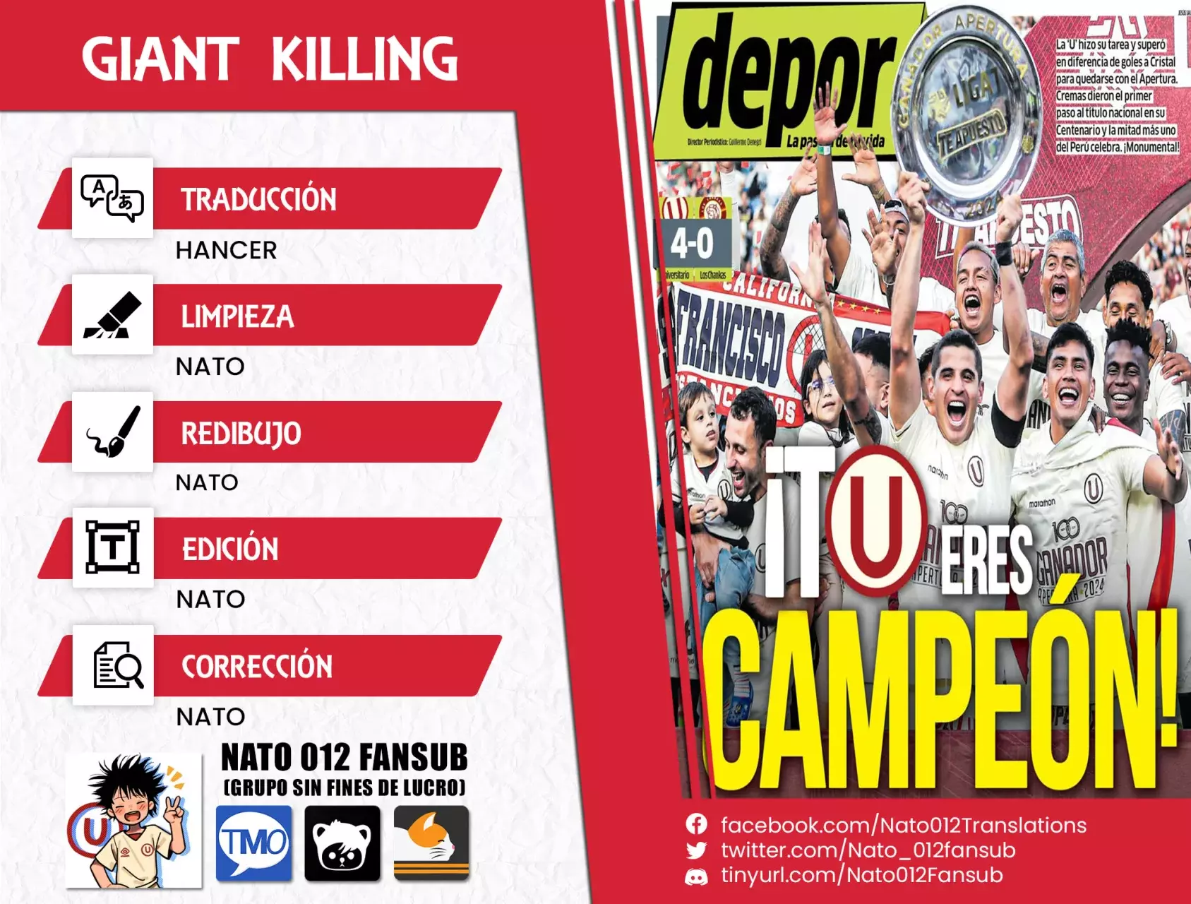 Read Giant Killing Español Manga Online