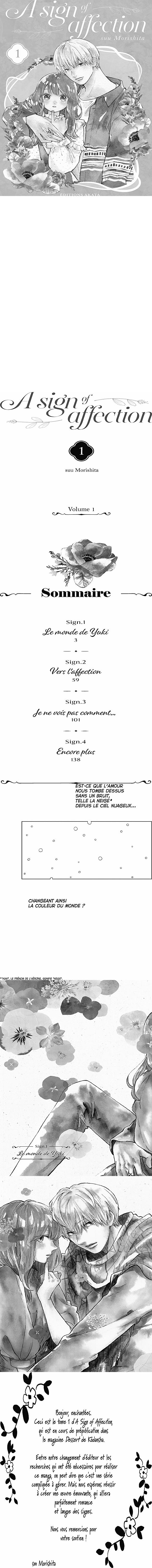 Read A Sign of Affection FRANCAIS Manga Online