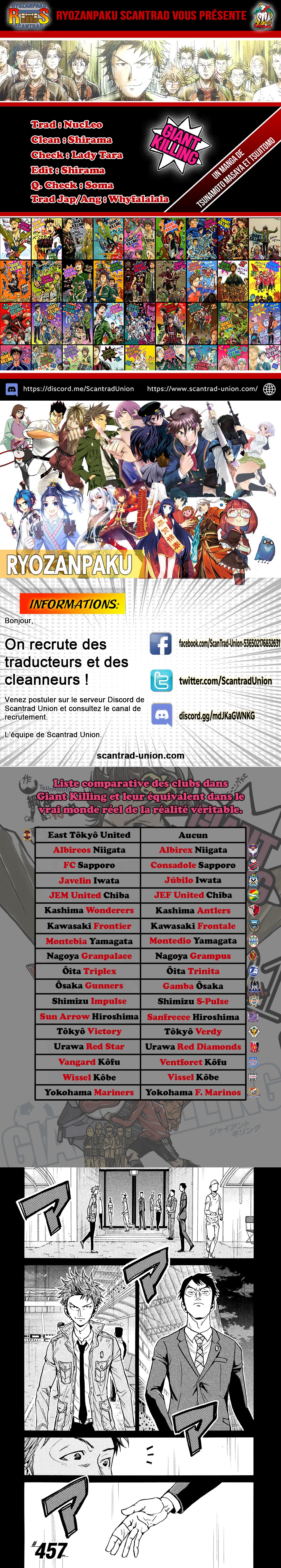 Read Giant Killing FRANCAIS Manga Online