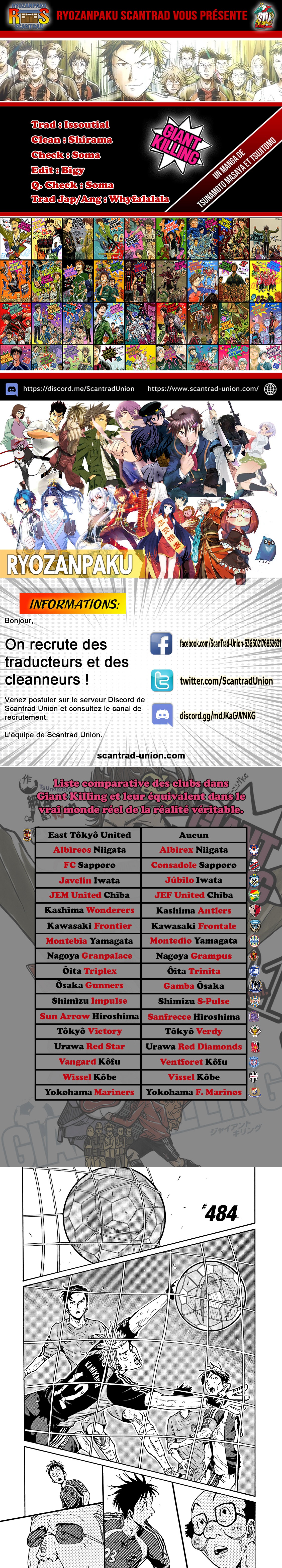 Read Giant Killing FRANCAIS Manga Online