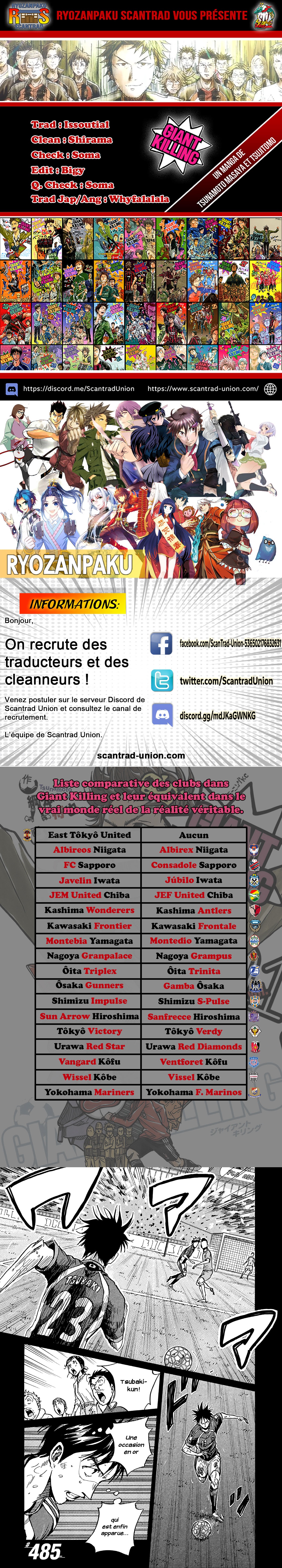 Read Giant Killing FRANCAIS Manga Online